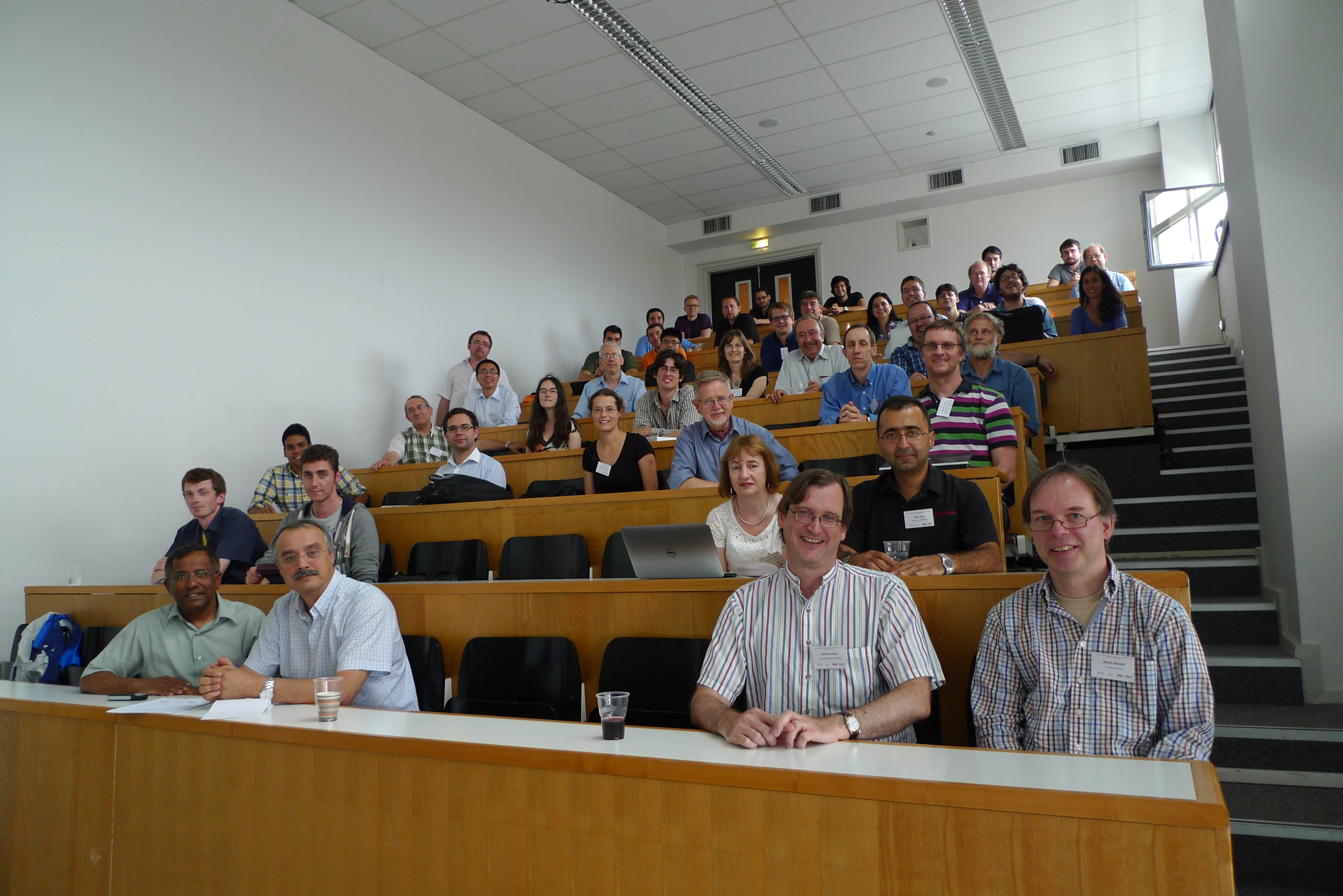 participants just after poster session